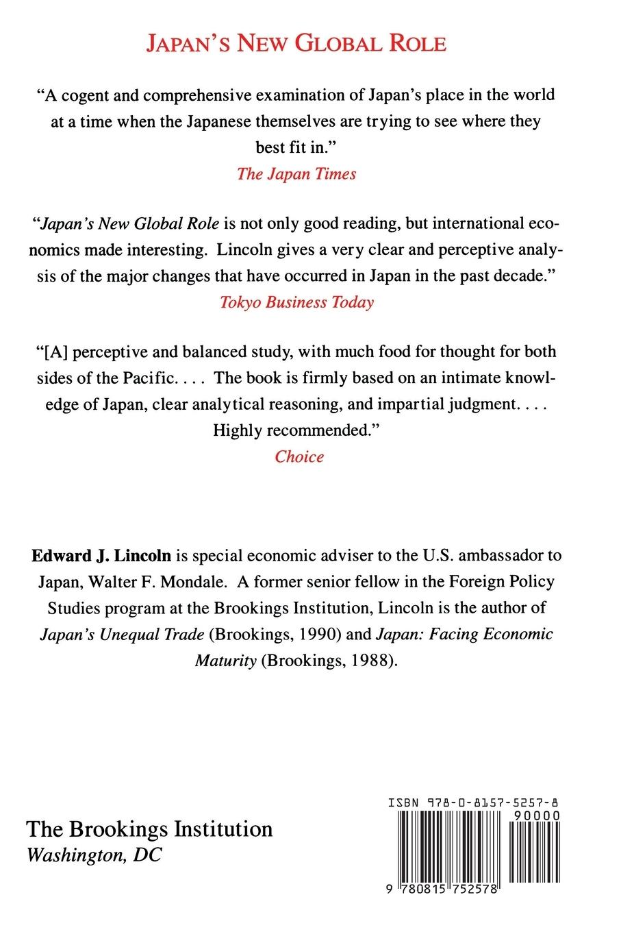 Rückseitencover Japan's New Global Role