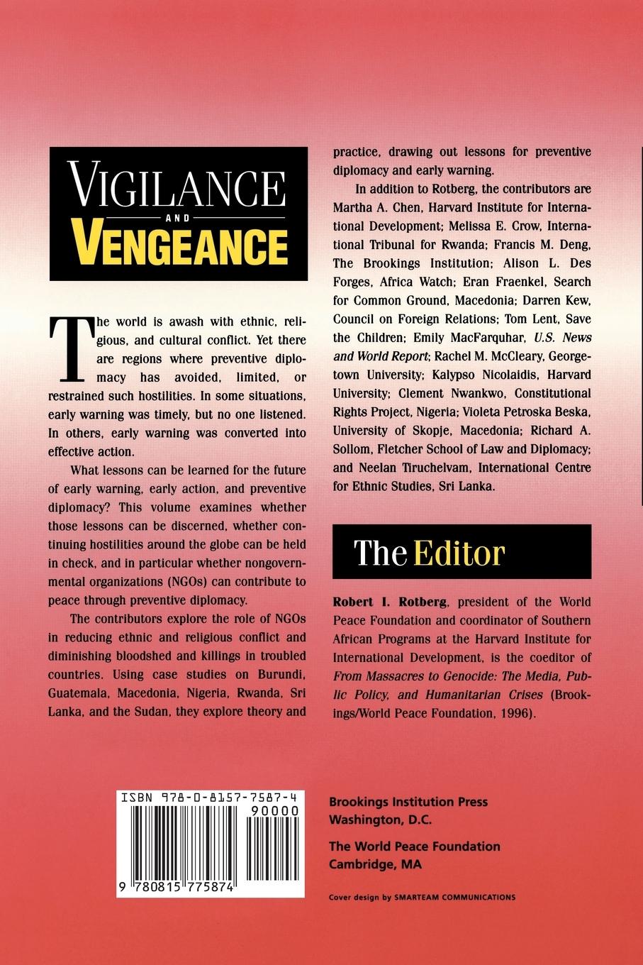 Rückseitencover Vigilance and Vengeance