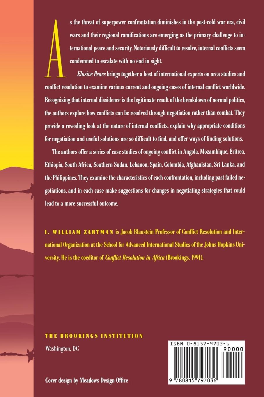 Rückseitencover Elusive Peace