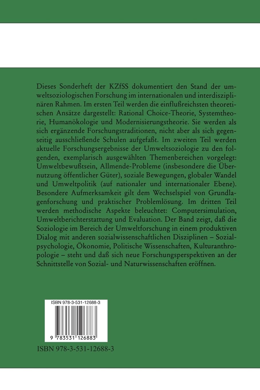 Rückseitencover Umweltsoziologie