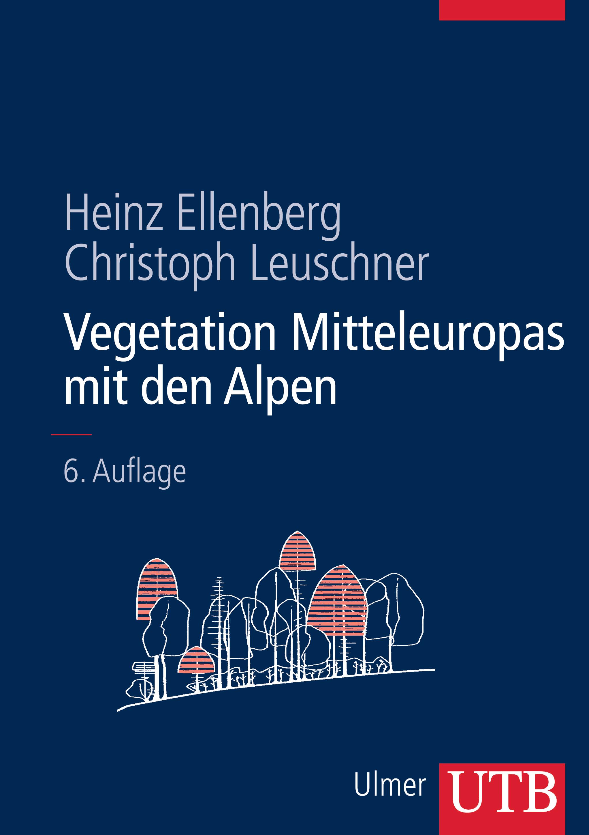 Vorderes Coverbild Vegetation Mitteleuropas mit den Alpen
