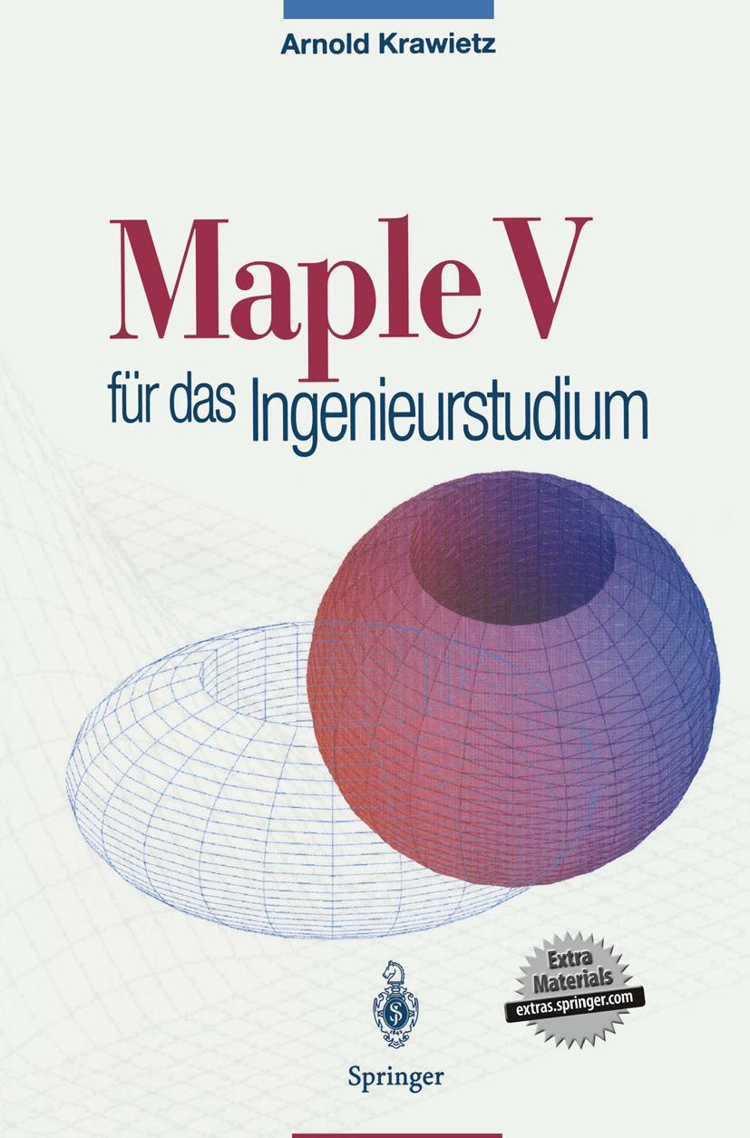 Vorderes Coverbild Maple V für das Ingenieurstudium
