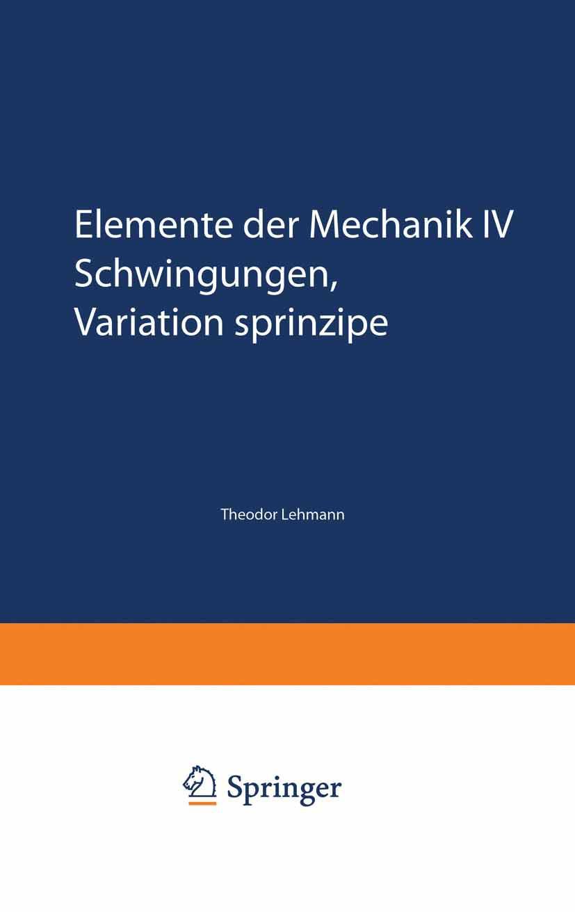 Vorderes Coverbild Elemente der Mechanik IV