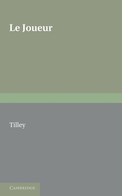 Vorderes Coverbild Le Joueur