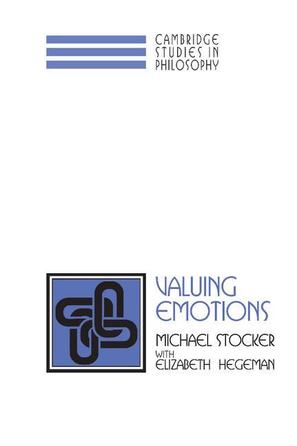 Vorderes Coverbild Valuing Emotions