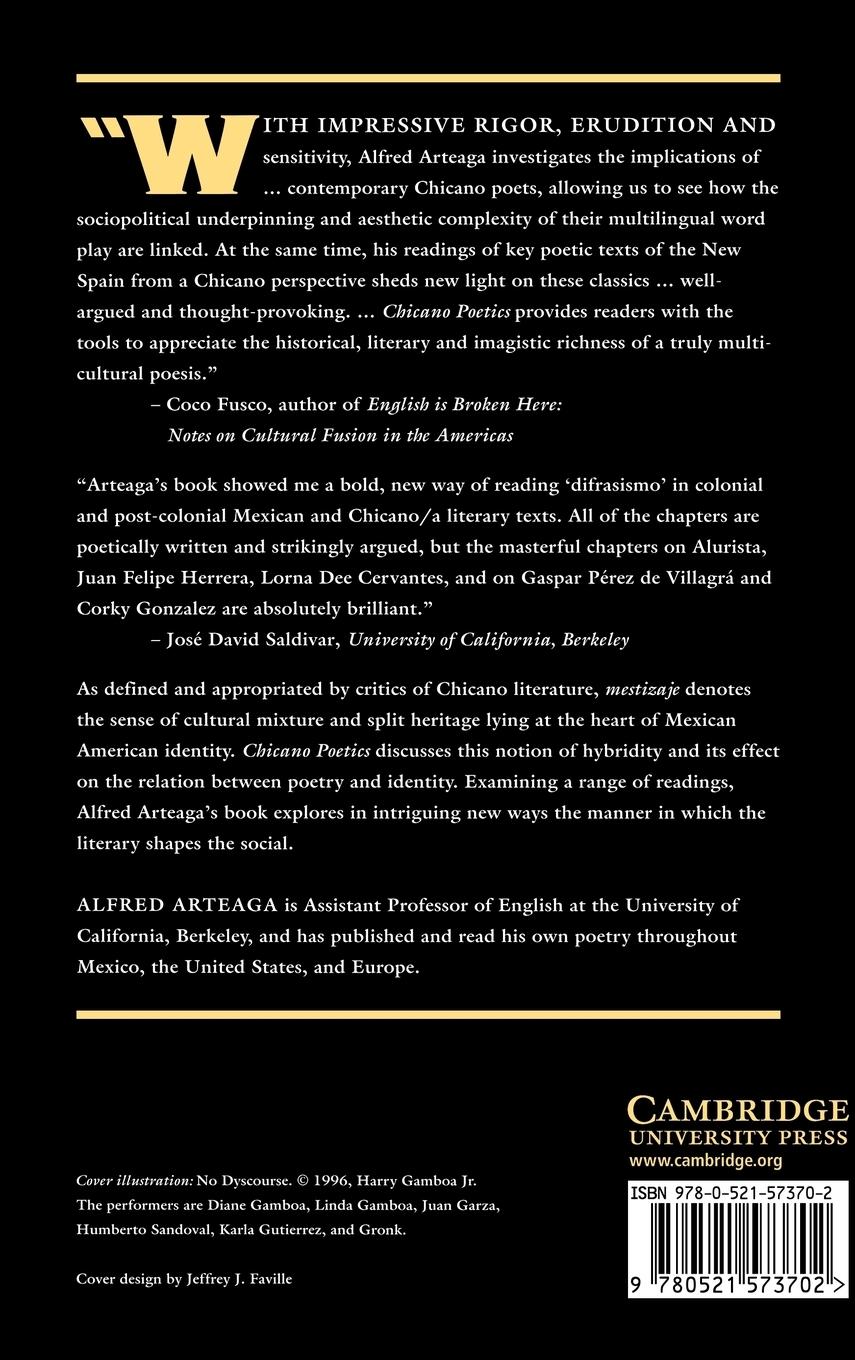 Rückseitencover Chicano Poetics