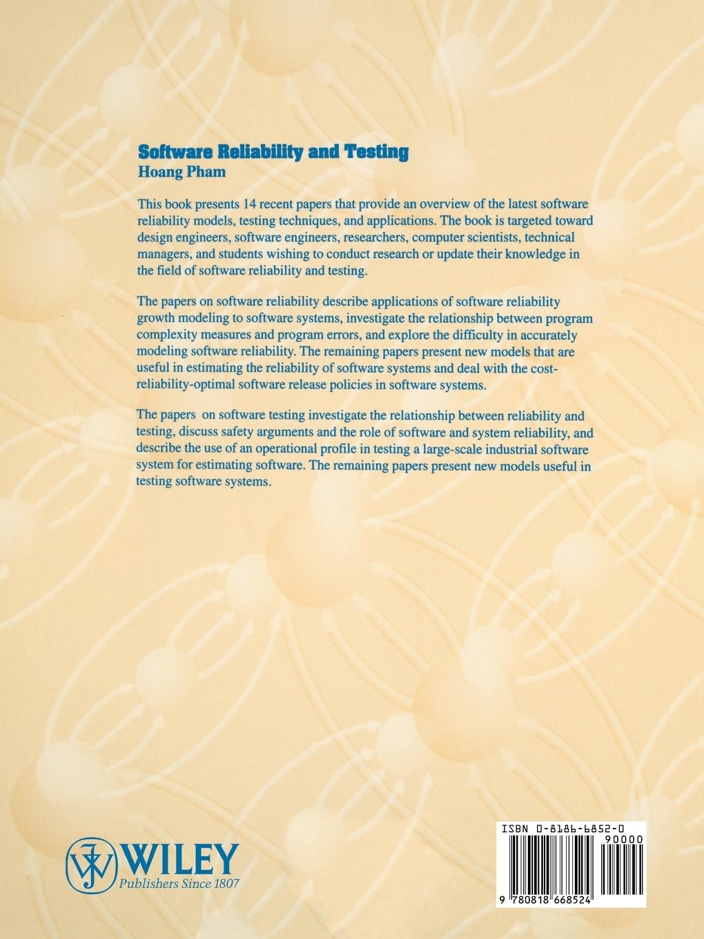 Rückseitencover Software Reliability and Testing