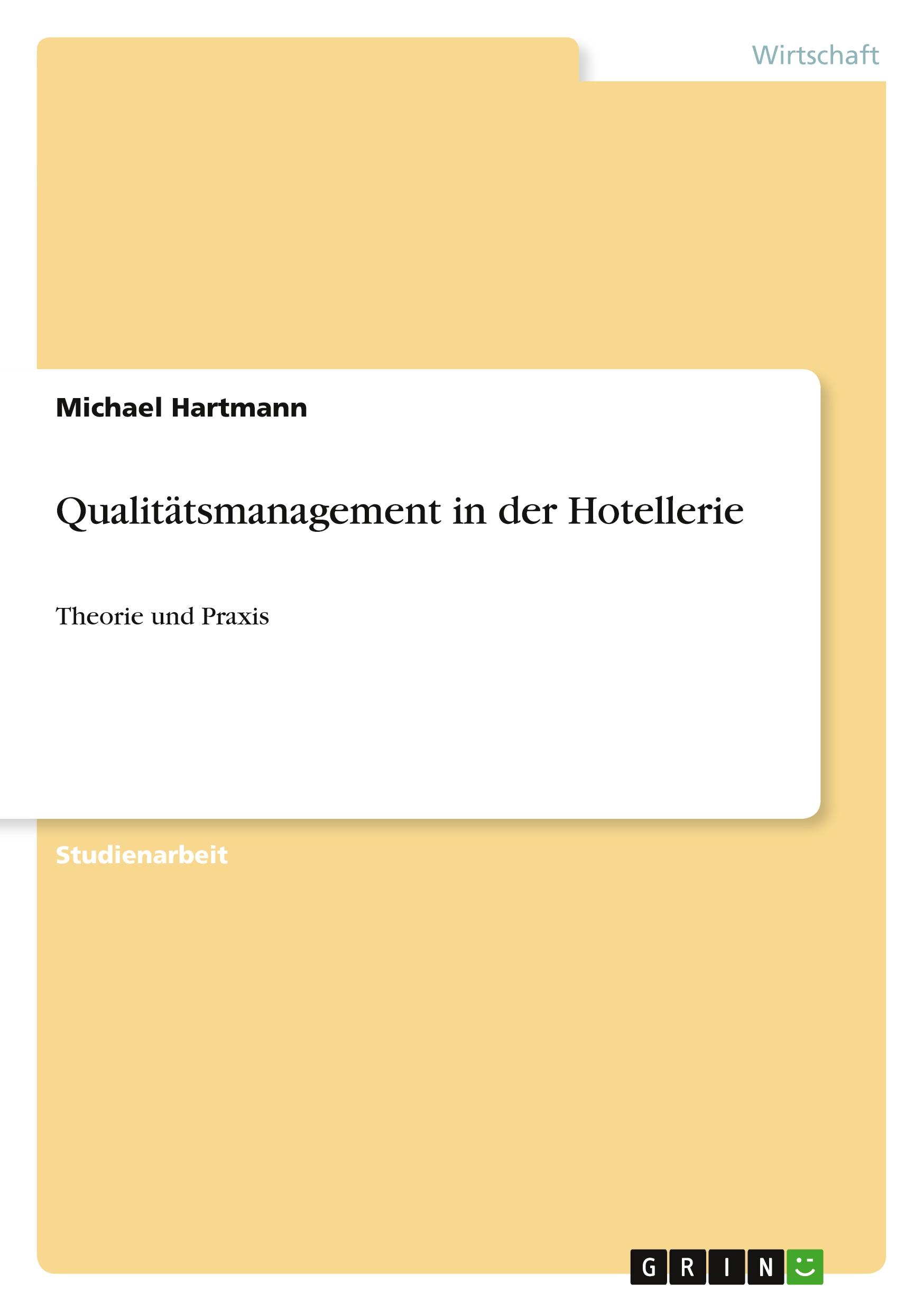 Vorderes Coverbild Qualitätsmanagement in der Hotellerie