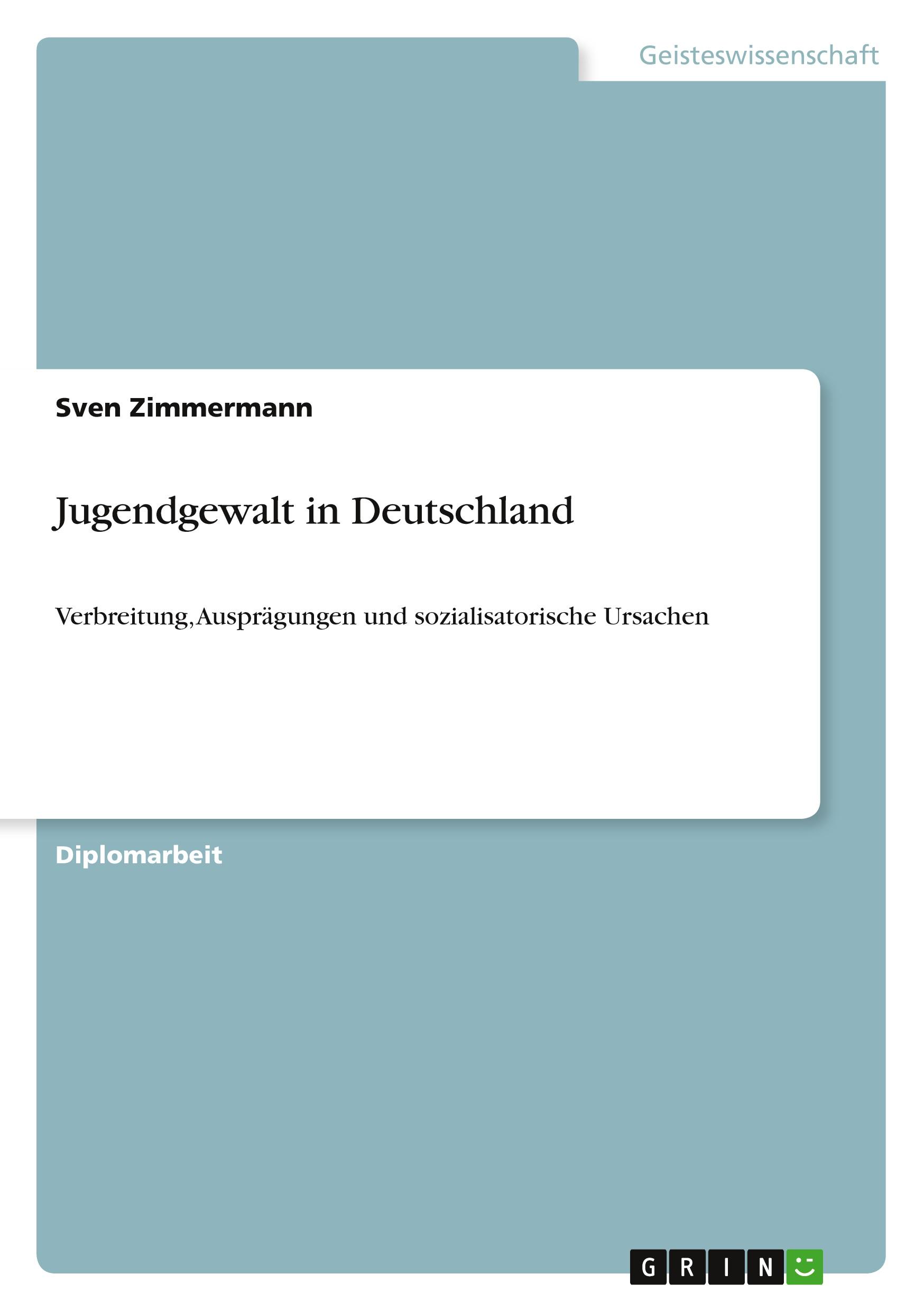 Vorderes Coverbild Jugendgewalt in Deutschland