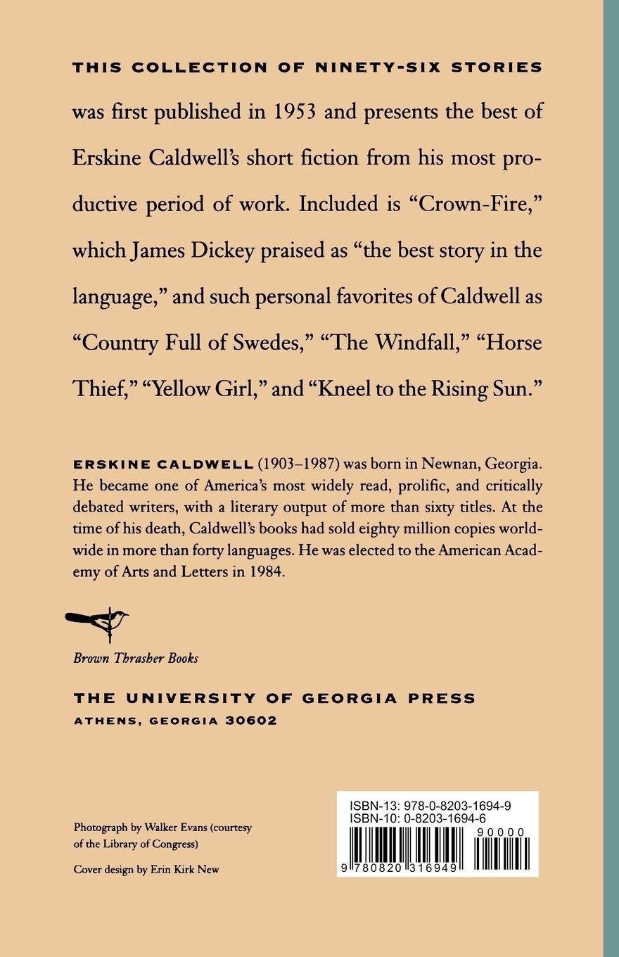 Rückseitencover Stories of Erskine Caldwell