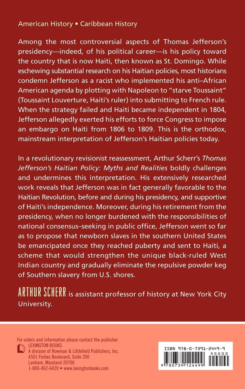 Rückseitencover Thomas Jefferson's Haitian Policy