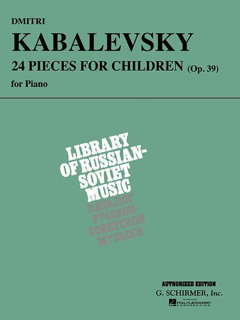 Vorderes Coverbild Dmitri Kabalevsky: 24 Pieces for Children, Opus 39