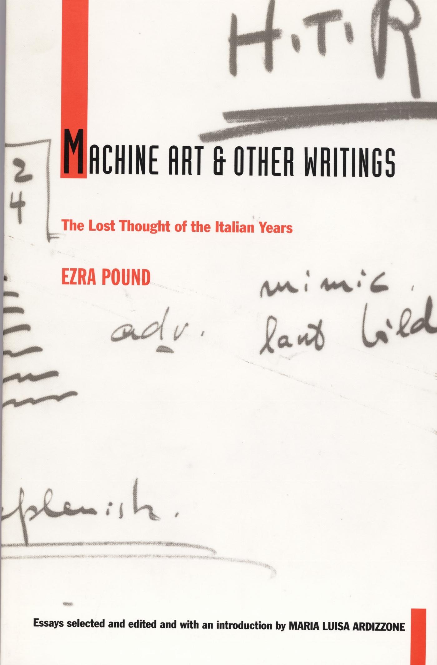 Vorderes Coverbild Machine Art and Other Writings