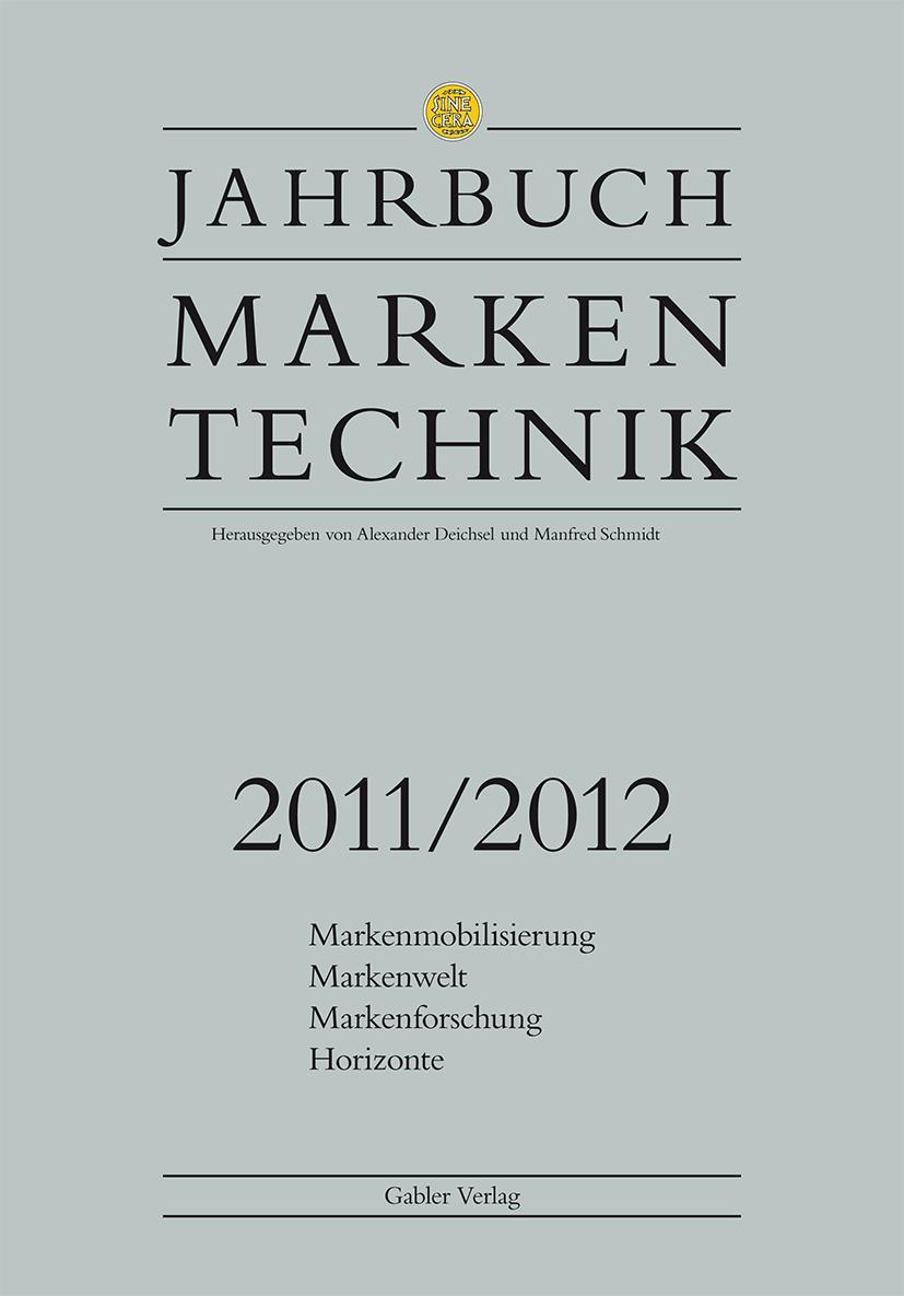 Vorderes Coverbild Jahrbuch Markentechnik 2011/2012