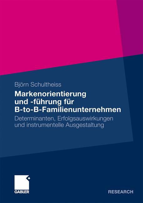 Vorderes Coverbild Markenorientierung und -führung für B-to-B-Familienunternehmen