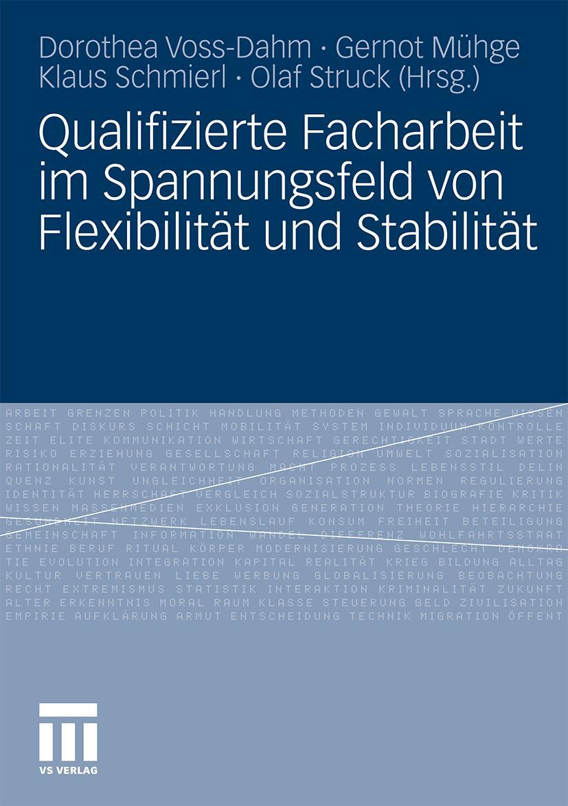Vorderes Coverbild Qualifizierte Facharbeit im Spannungsfeld von Flexibilität und Stabilität
