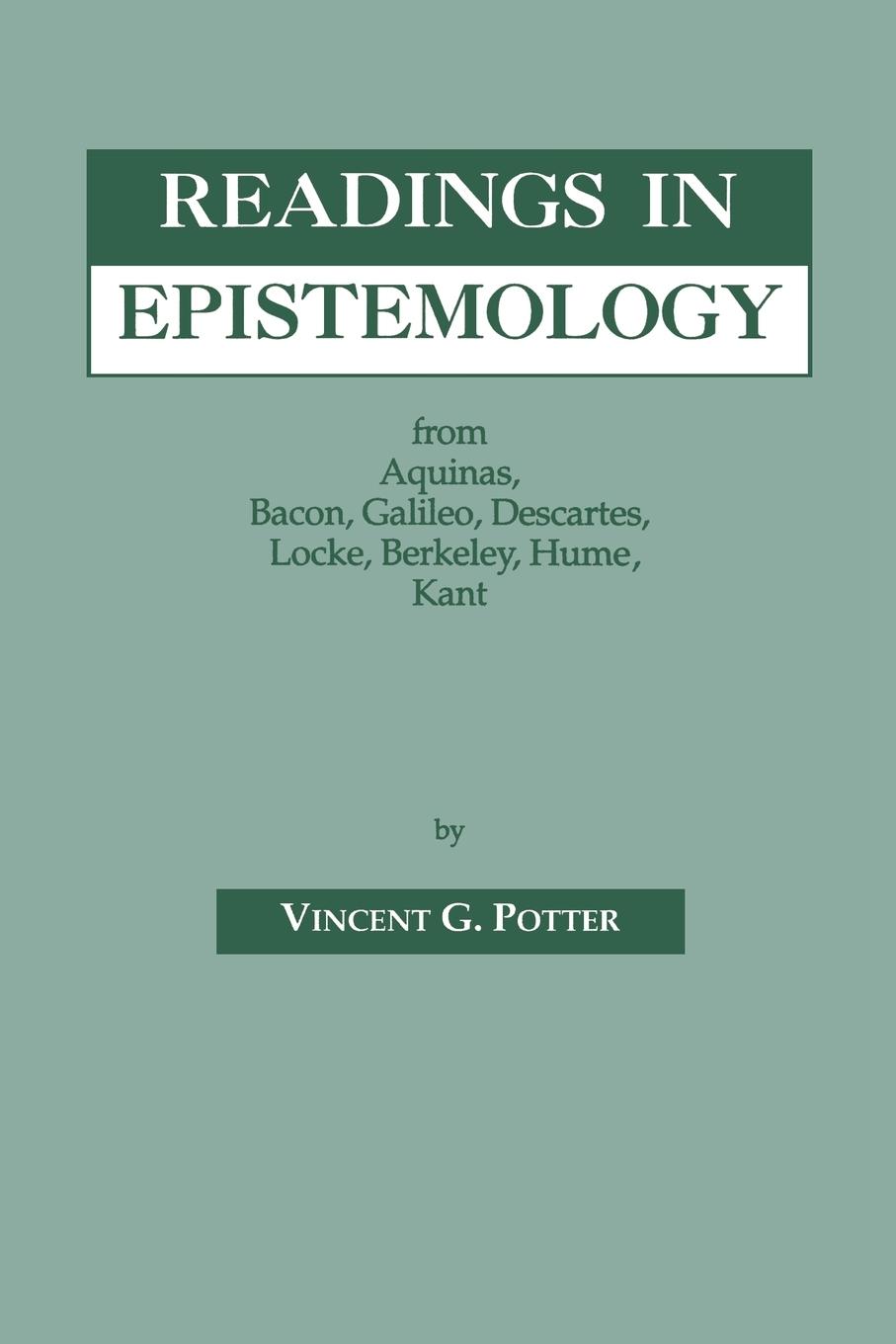 Vorderes Coverbild Readings in Epistemology