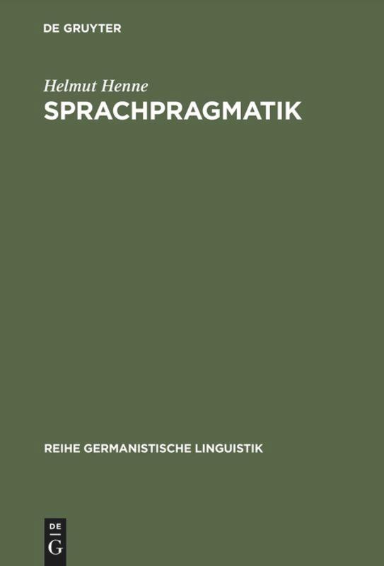 Vorderes Coverbild Sprachpragmatik