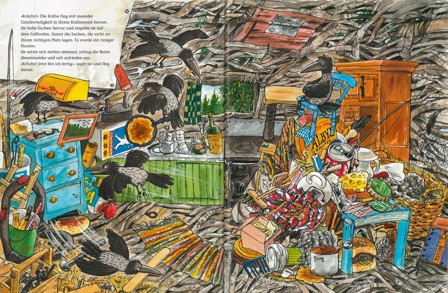 Beispielinhalt (Bild) Mama Muh räumt auf