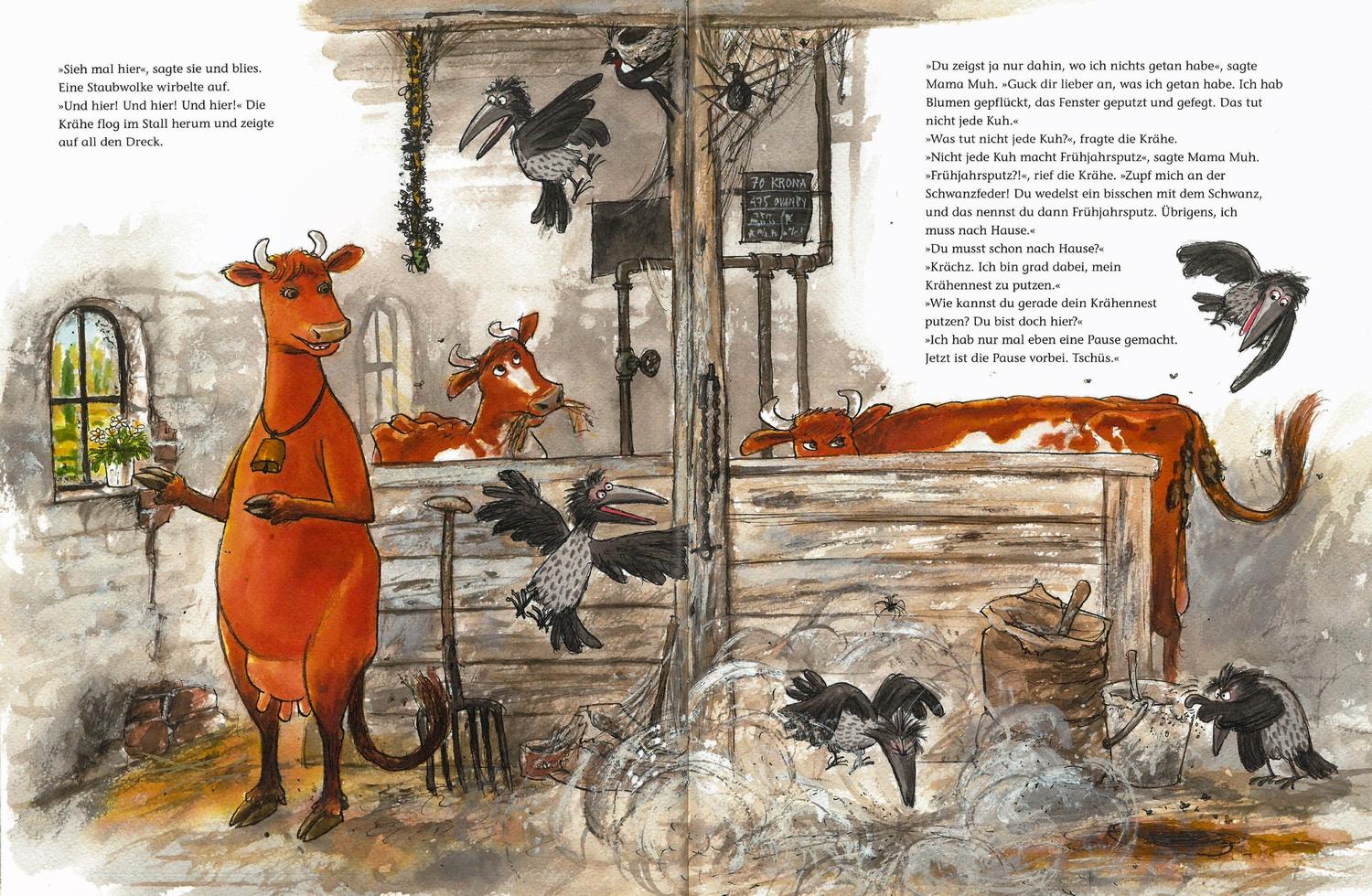 Beispielinhalt (Bild) Mama Muh räumt auf