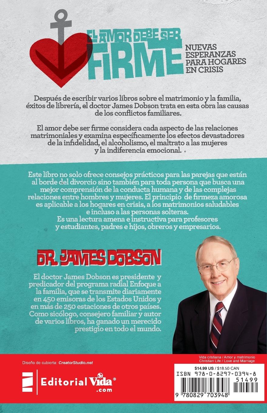 Rückseitencover El amor debe ser firme