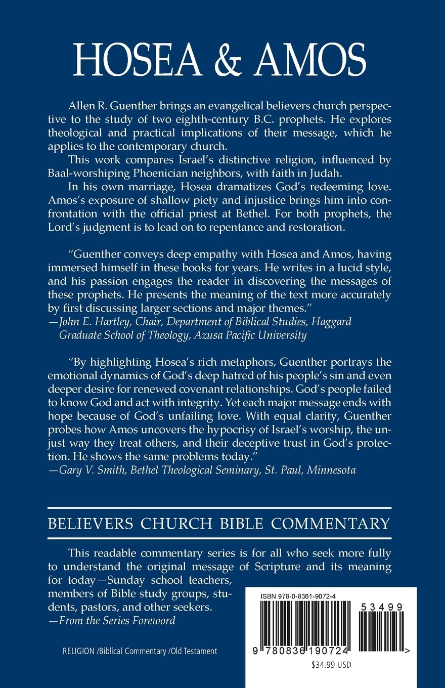 Rückseitencover Hosea and Amos
