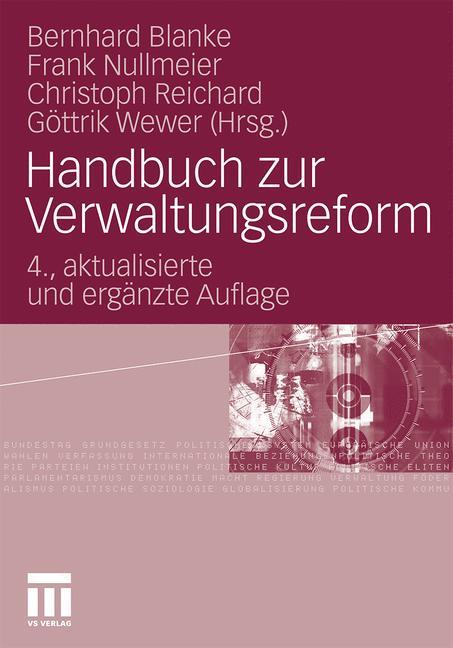 Vorderes Coverbild Handbuch zur Verwaltungsreform