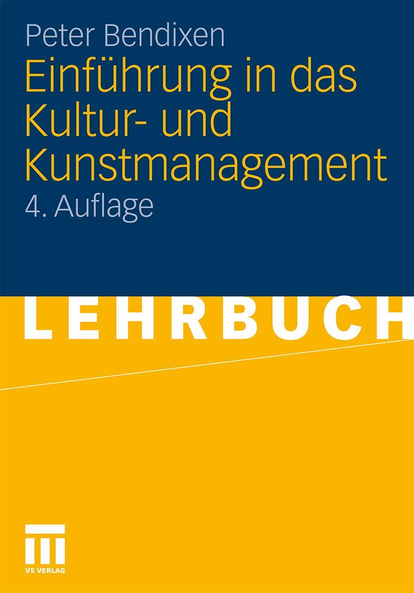 Vorderes Coverbild Einführung in das Kultur- und Kunstmanagement