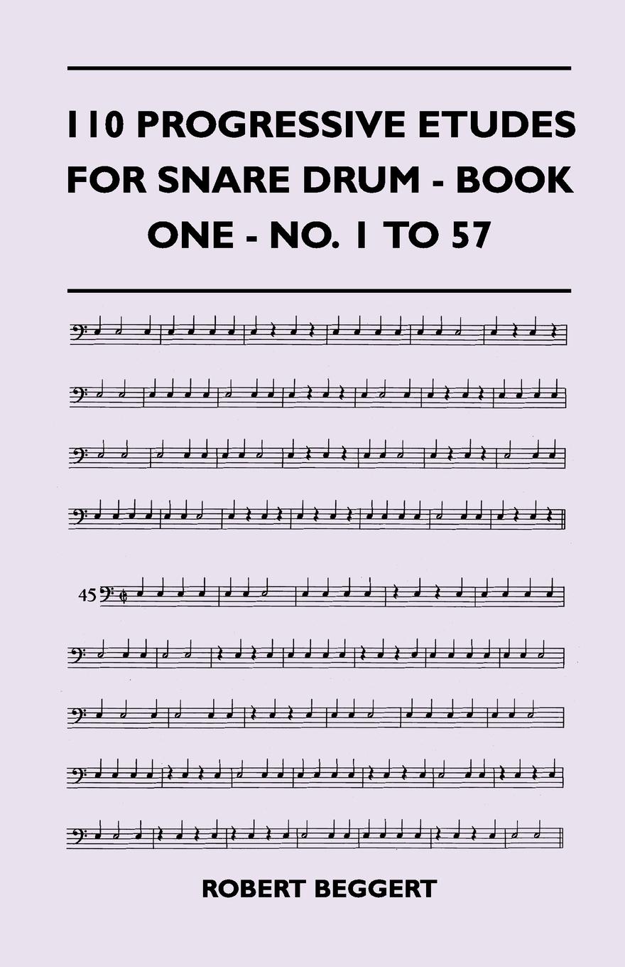 Vorderes Coverbild 110 Progressive Etudes For Snare Drum - Book One - No. 1 To 57