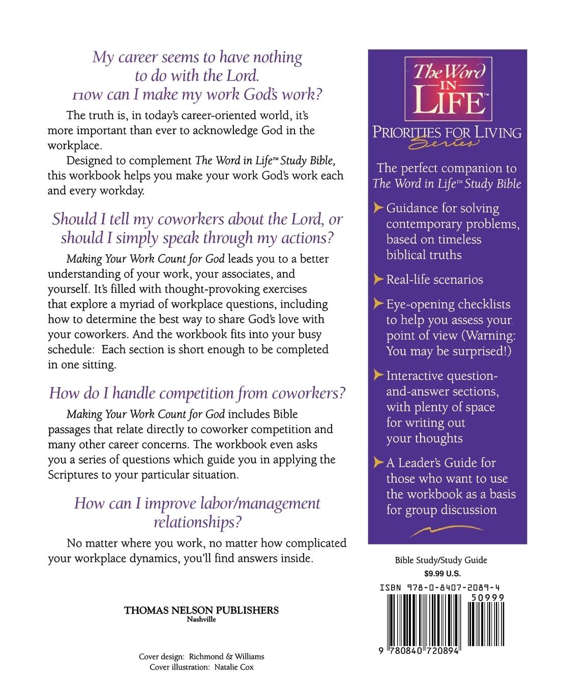 Rückseitencover The Making Your Work Count for God