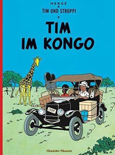 Vorderes Coverbild Tim und Struppi 01. Tim im Kongo