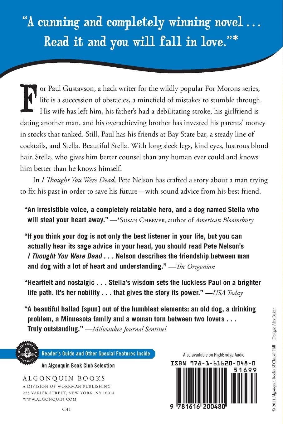 Rückseitencover I Thought You Were Dead