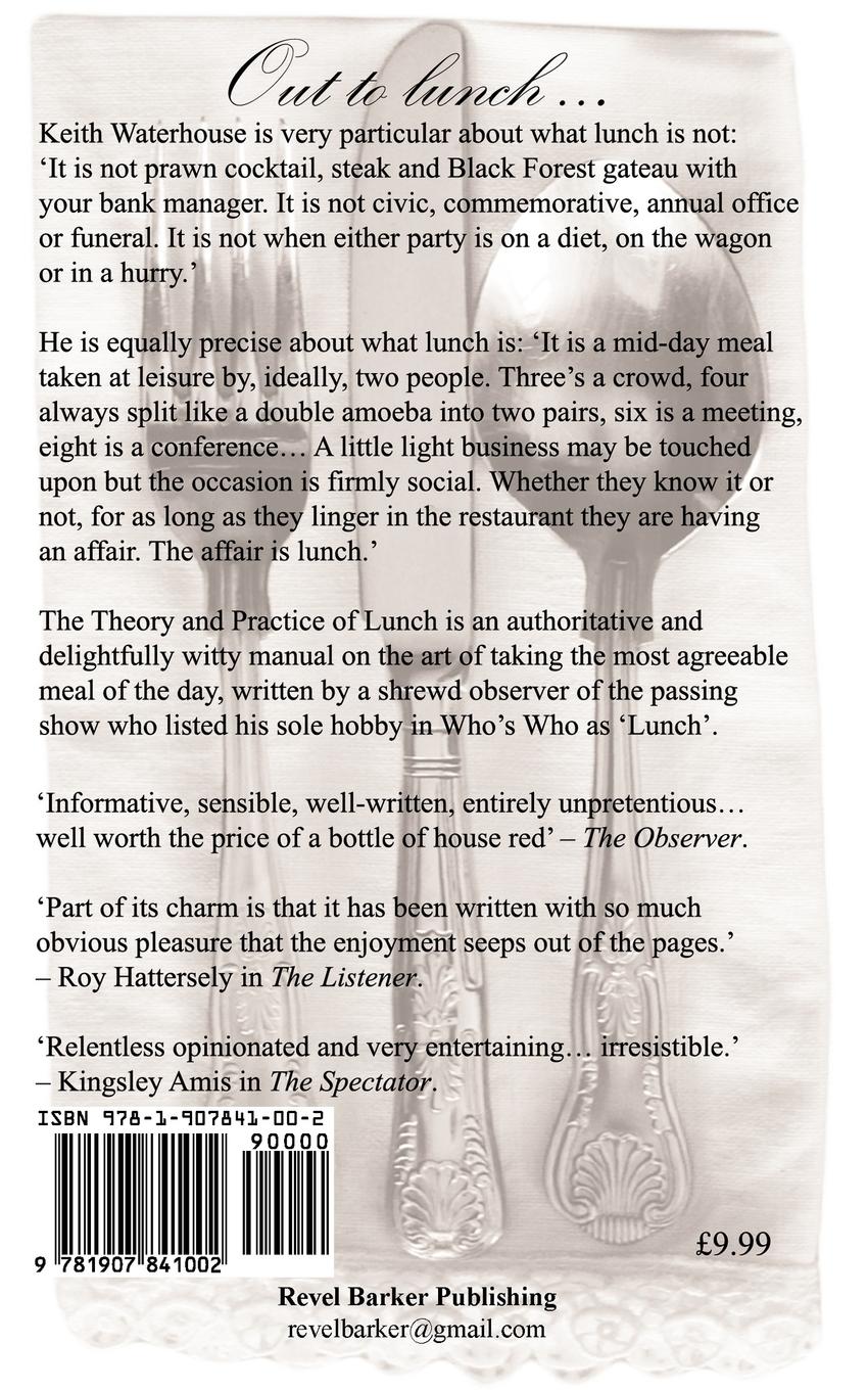 Rückseitencover The Theory and Practice of Lunch