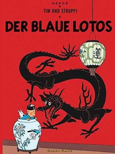 Vorderes Coverbild Tim und Struppi 04. Der Blaue Lotos