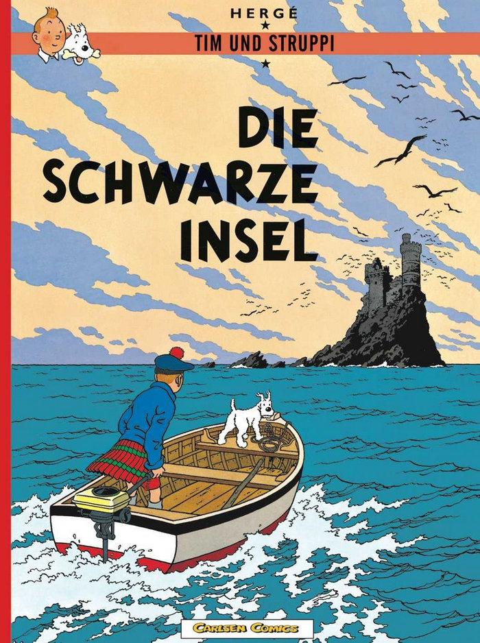 Vorderes Coverbild Tim und Struppi 06. Die schwarze Insel