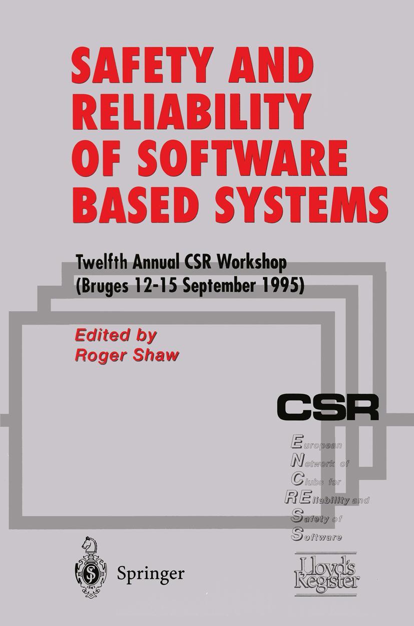 Vorderes Coverbild Safety and Reliability of Software Based Systems