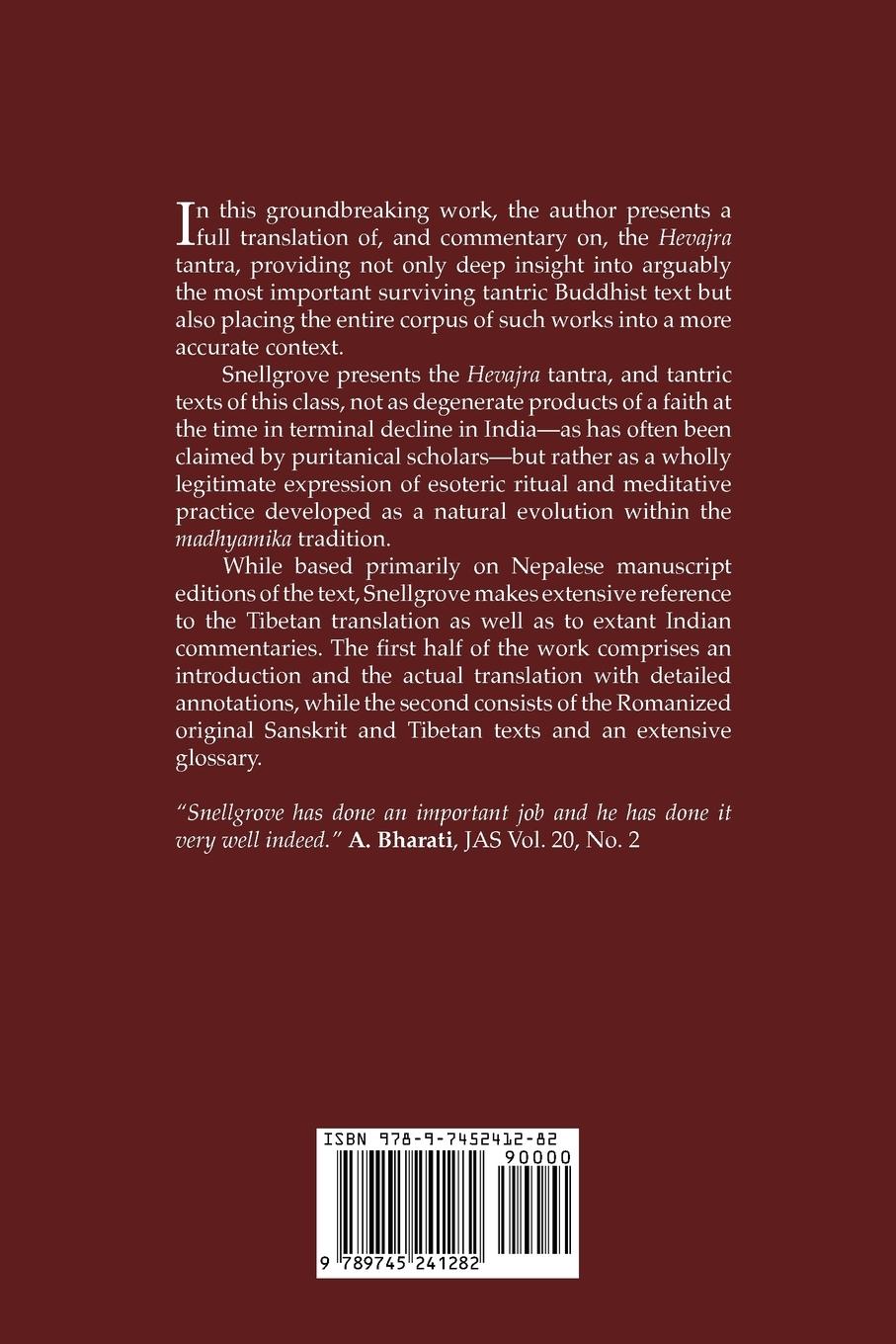 Rückseitencover The Hevajra Tantra
