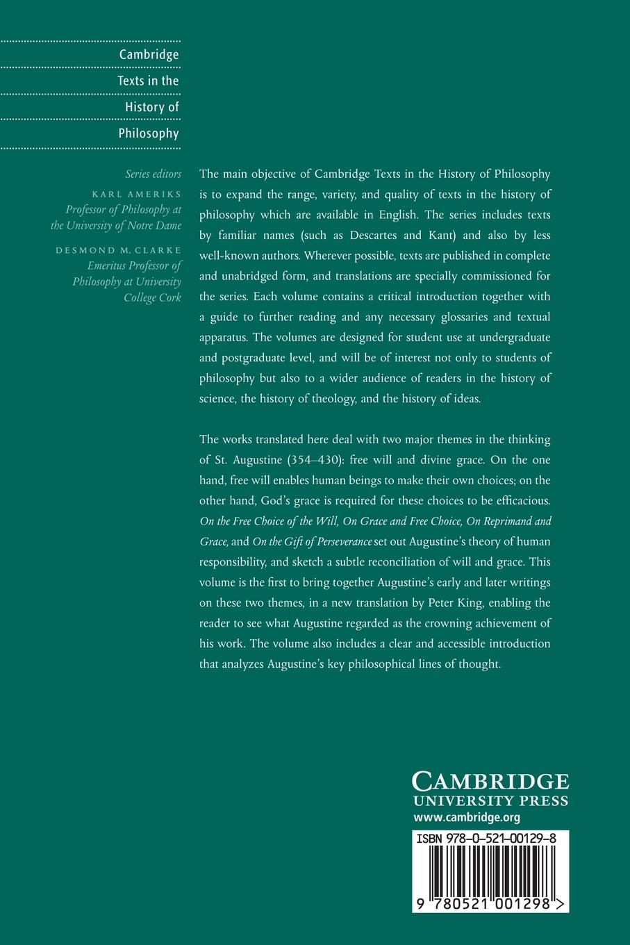 Rückseitencover Augustine