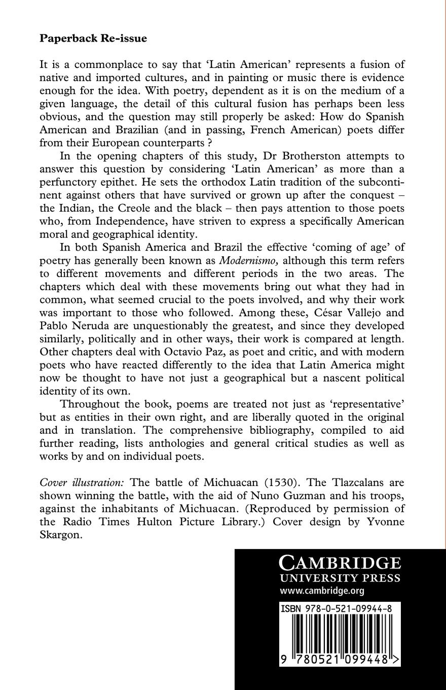 Rückseitencover Latin American Poetry