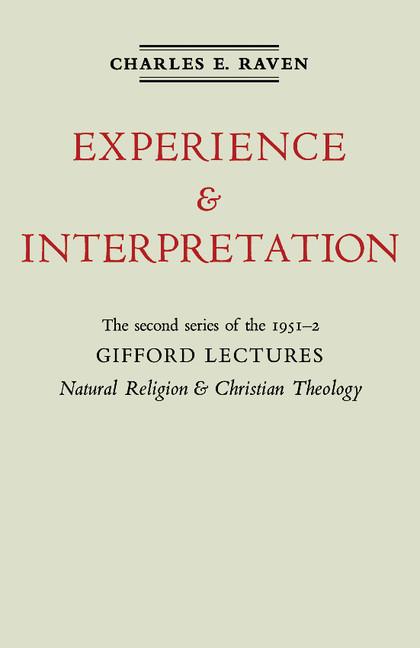 Vorderes Coverbild Natural Religion and Christian Theology