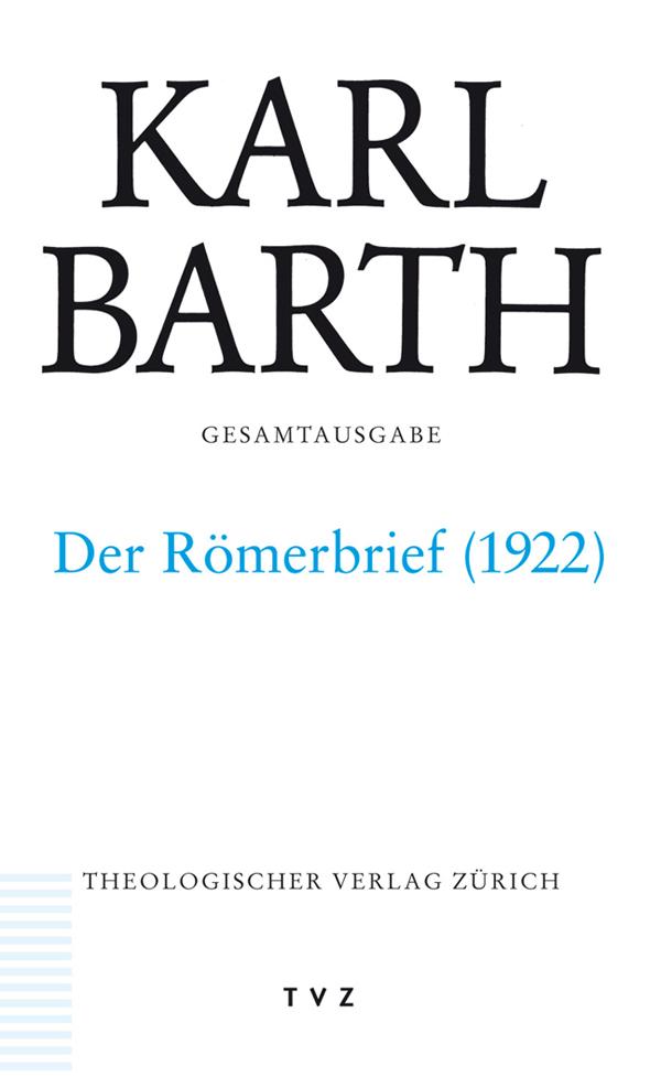Vorderes Coverbild Karl Barth Gesamtausgabe