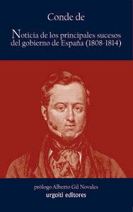 Vorderes Coverbild Noticia de los principales sucesos ocurridos en el Gobierno de España, 1808-1814
