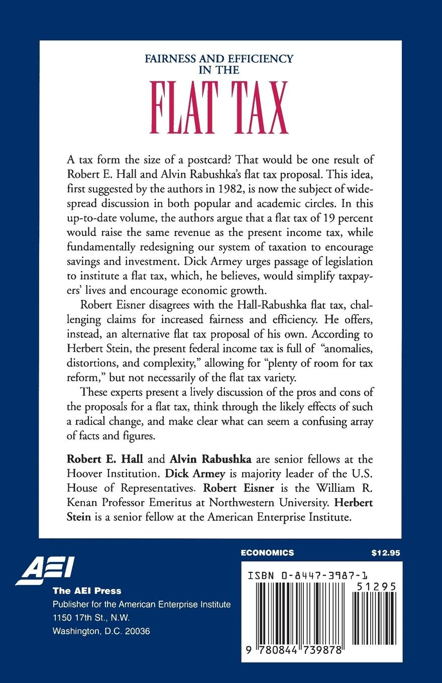 Rückseitencover Fairness and Efficiency in the Flat Tax