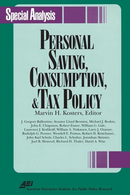 Vorderes Coverbild Personal Savings, Consumption and Tax Policy