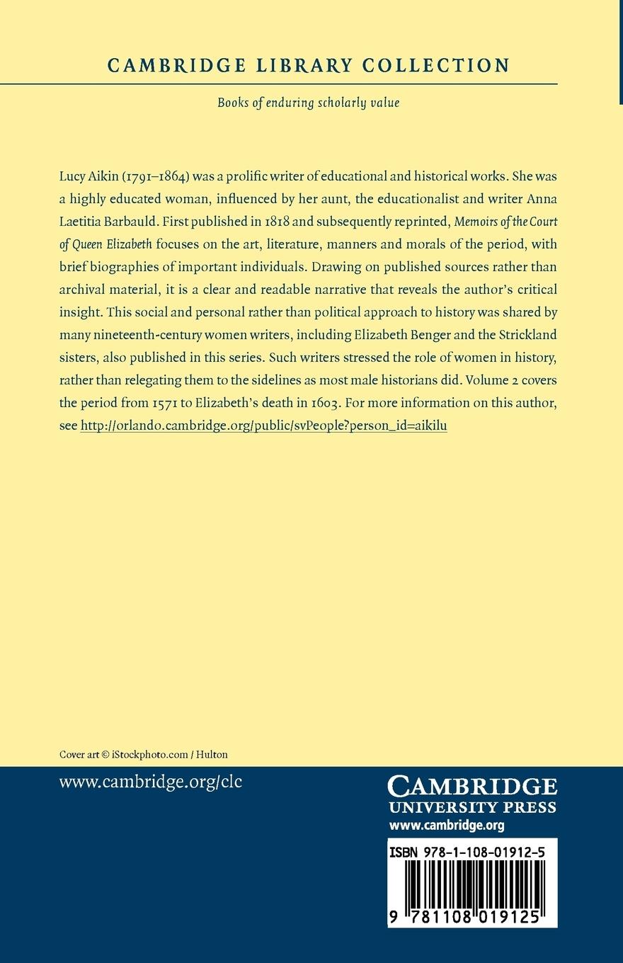 Rückseitencover Memoirs of the Court of Queen Elizabeth - Volume 2