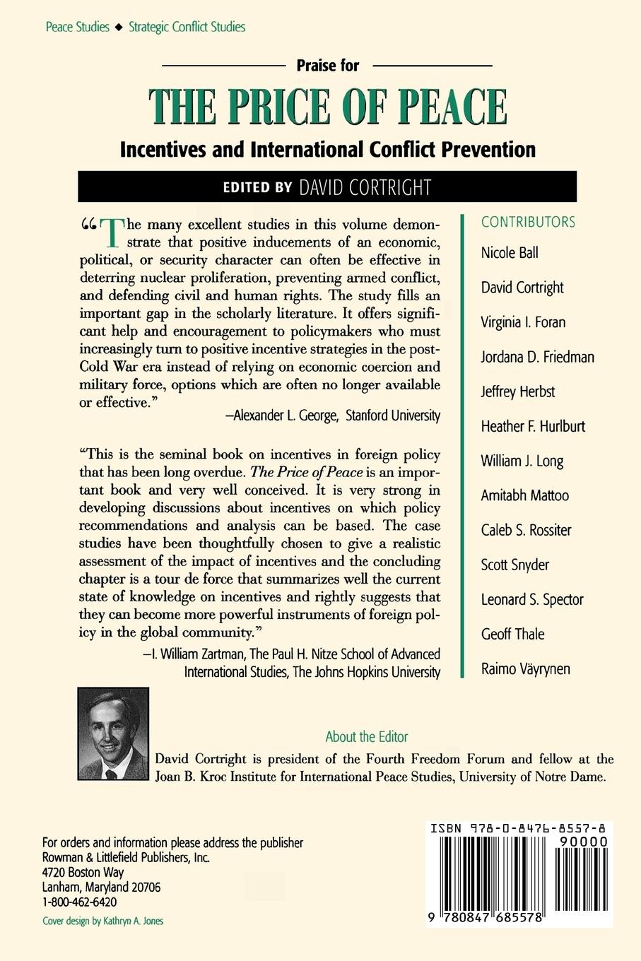 Rückseitencover Price of Peace