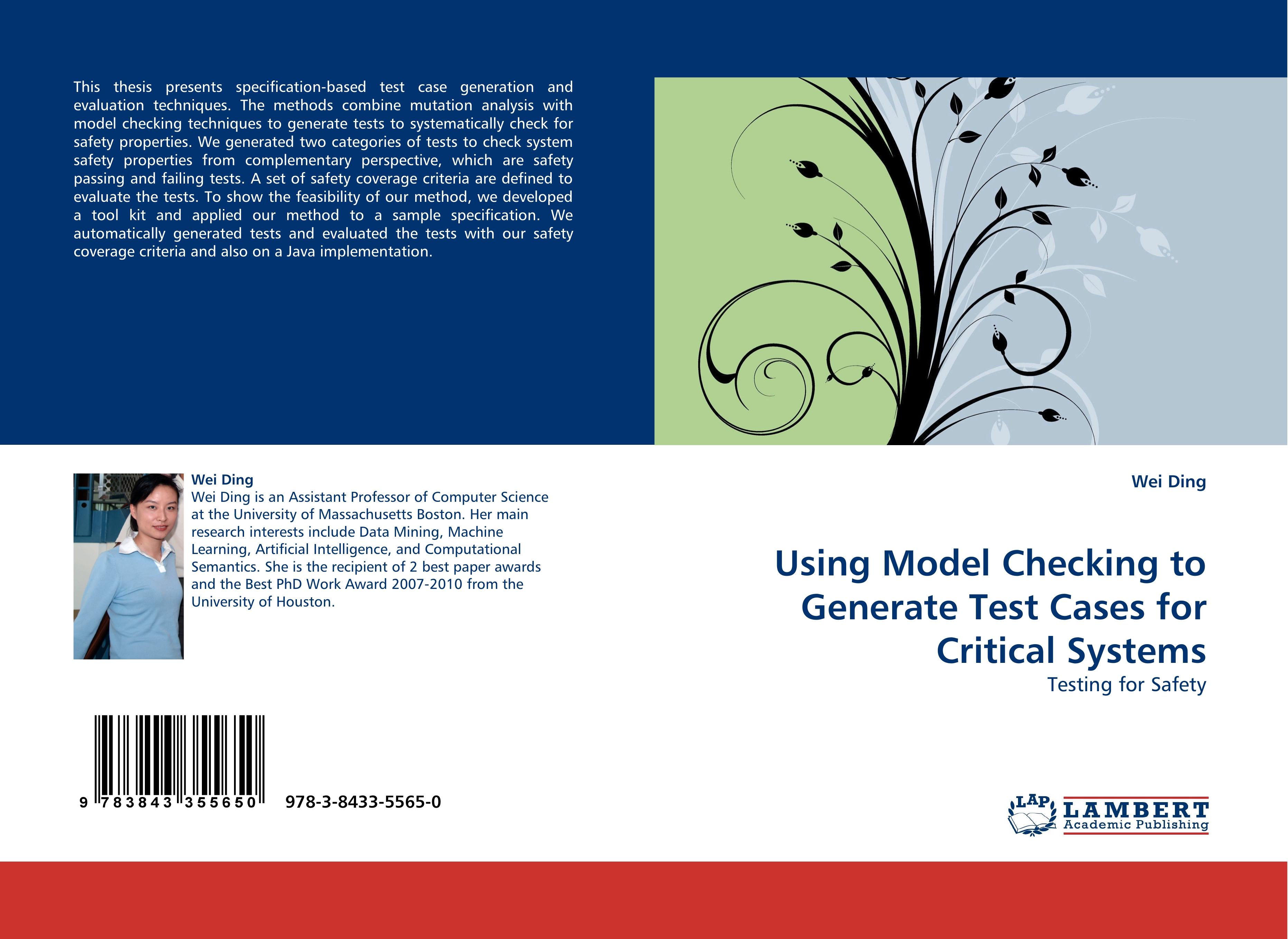 Vorderes Coverbild Using Model Checking to Generate Test Cases for Critical Systems