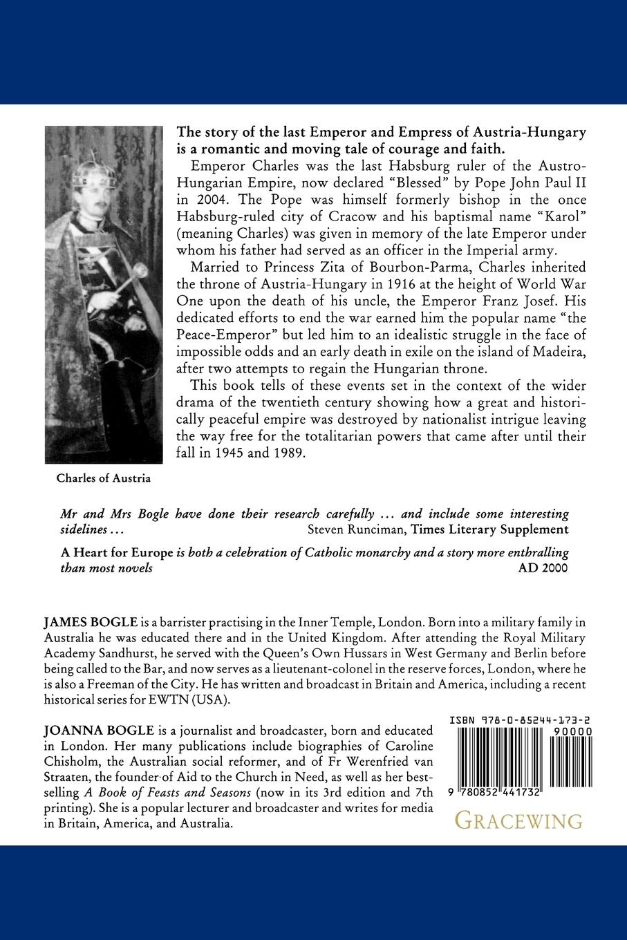 Rückseitencover A Heart for Europe