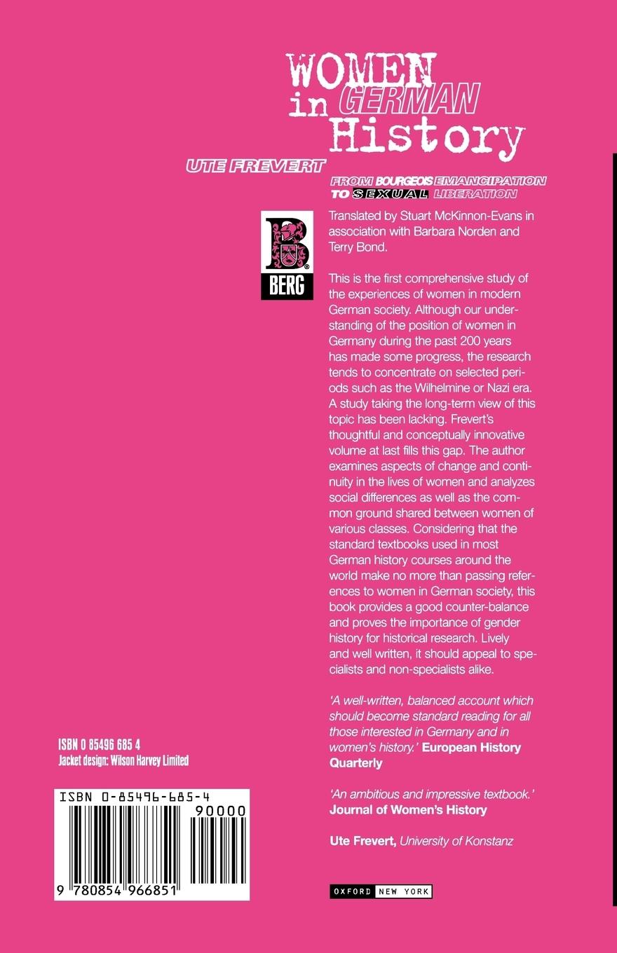 Rückseitencover Women in German History