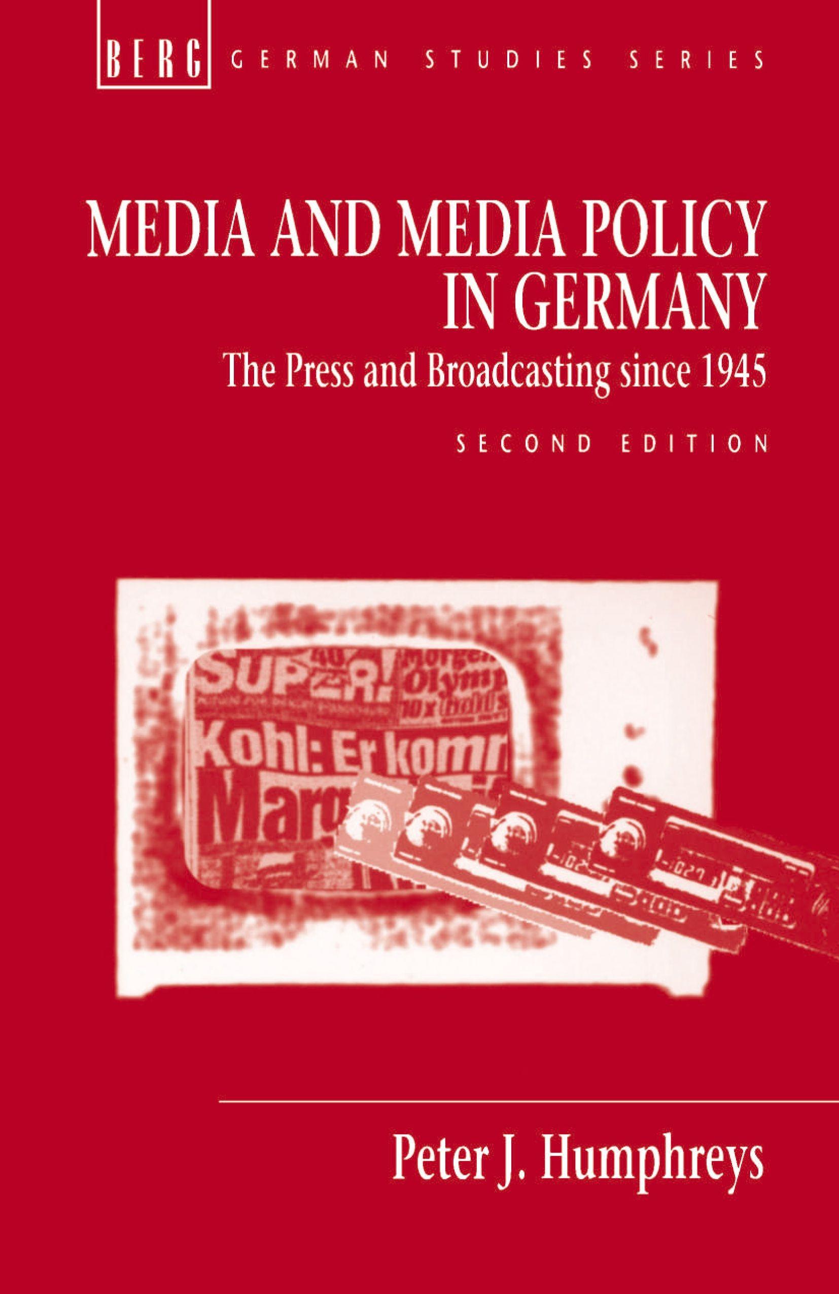 Vorderes Coverbild Media and Media Policy in Germany